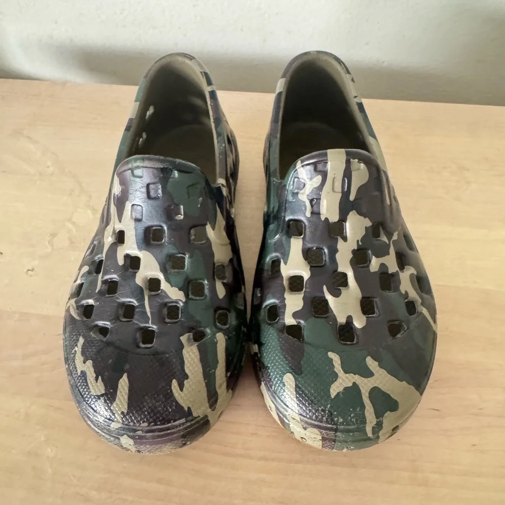 Toddler VANS camouflage Slip On TRK shoes (8)